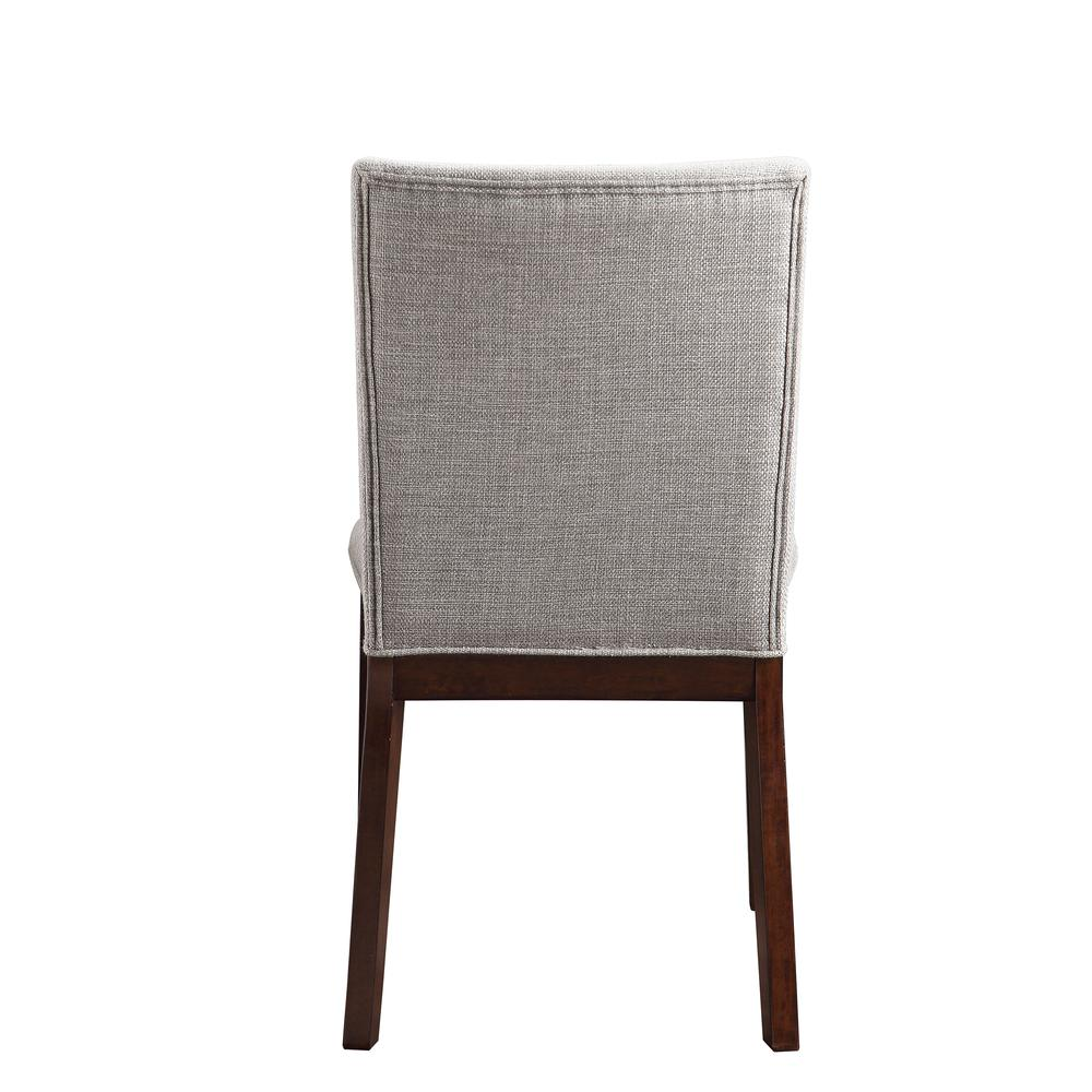 Brown Amalie Side Chair from Start2Finish, showcasing a modern furniture design with a sleek wooden frame and cushioned seat.
