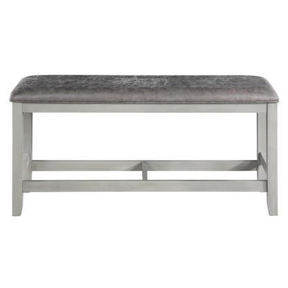 Start2Finish Hyland Counter Bench showing a sturdy wooden seating area with a smooth finish and metal legs.