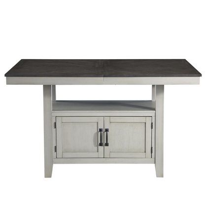 Start2Finish Hyland Counter Table, modern furniture with wooden finish and sturdy metal legs, ideal for kitchen or dining area.