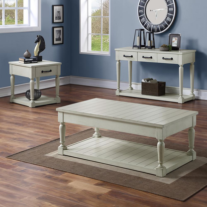 Start2Finish Hemingway end table with wooden top and metal legs, modern design, ideal for living room or bedroom decor.