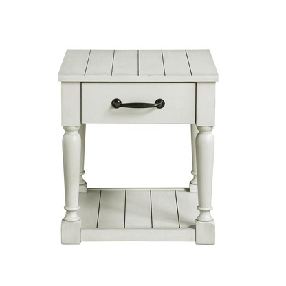 Start2Finish Hemingway End Table featuring a modern wooden design with a smooth surface and sturdy legs.
