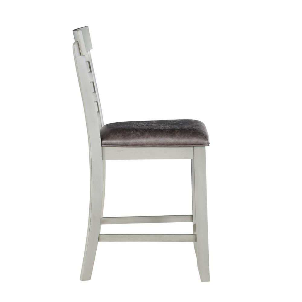 Gray Hyland Counter Chair by Start2Finish, showcasing a modern furniture piece with a sleek design and comfortable seating.