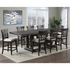 Start2Finish Napa 9-piece counter set with stainless steel utensils and black handles, displayed on a kitchen countertop.