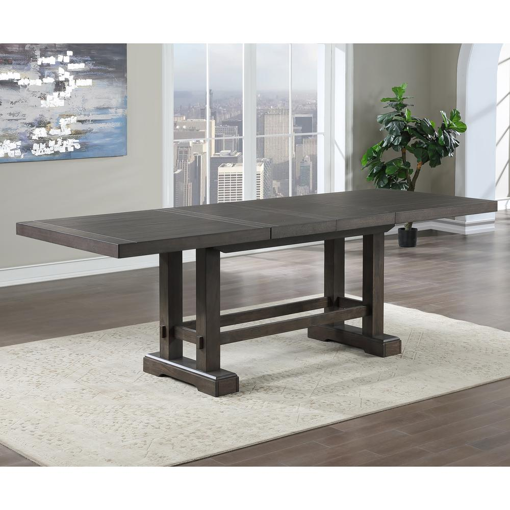 Napa 7-piece counter height dining set by Start2Finish with wood finish table and matching chairs, ideal for casual dining spaces.