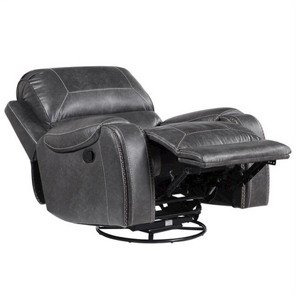 Start2Finish Keily manual reclining 3-piece furniture set with plush cushions and wooden legs, designed for comfortable lounging.