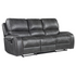 Gray Keily Manual Sofa by Start2Finish with plush cushions, modern design, and fabric upholstery in a cozy living room setting.