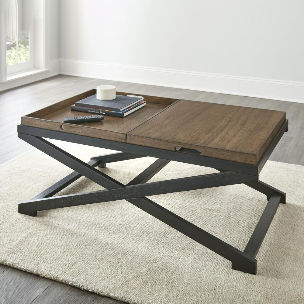 Start2Finish Topeka Cocktail Table showing a modern wooden furniture piece with a smooth surface and sturdy legs.