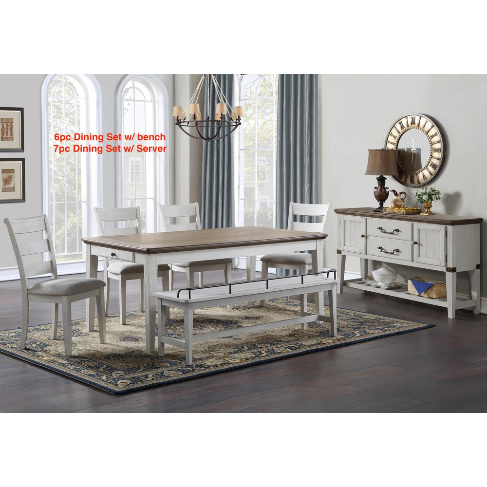 Start2Finish Pendleton dining bench with wooden legs and upholstered seat, ideal for kitchen or dining room seating.