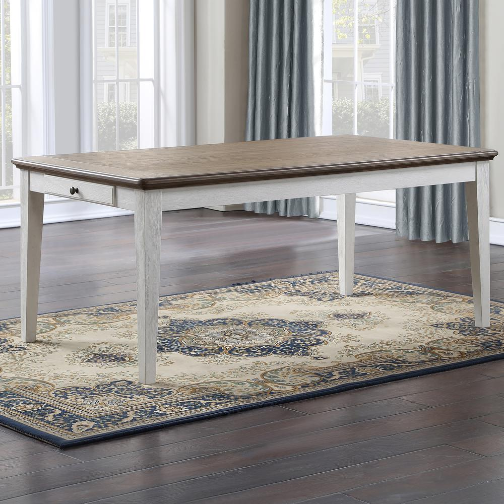 Start2Finish Pendleton Dining Table with wooden surface and sturdy legs, ideal for family meals and gatherings.