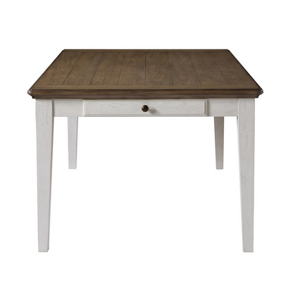 Start2Finish Pendleton dining table with a wooden tabletop and sturdy legs, ideal for dining rooms and gatherings.