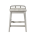 Start2Finish Pendleton counter stool with wooden legs and upholstered seat, showcasing a classic design and cozy fabric upholstery.