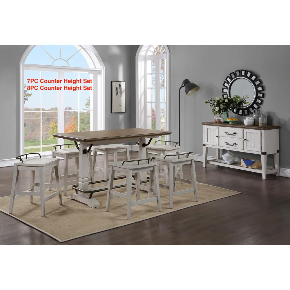 Start2Finish Pendleton counter stool with wooden legs and fabric upholstery, featuring a cushioned seat and backrest.