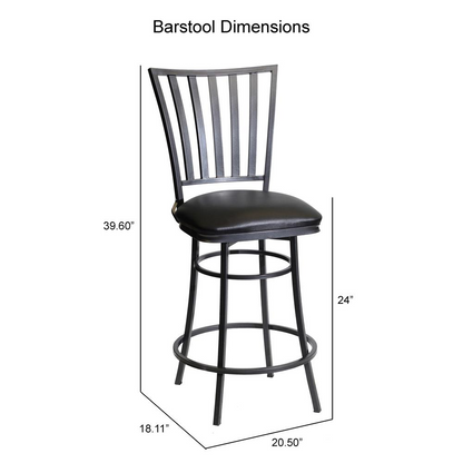 Stellan swivel counter stool by Start2Finish with wooden seat, metal base, and adjustable height for kitchen or bar seating.