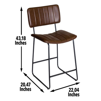 Start2Finish Tribeca Barstool with wooden seat and metal frame, showcasing a modern furniture design for bar or kitchen use.
