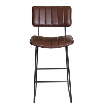 Start2Finish Tribeca Barstool with wooden seat and metal legs, modern furniture piece for kitchen or bar area