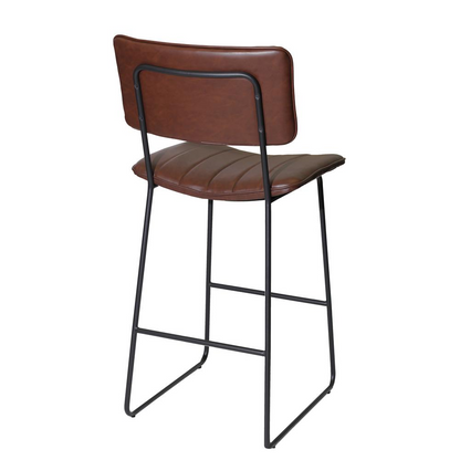 Start2Finish Tribeca barstool with wooden seat and metal frame, showcasing modern furniture design.