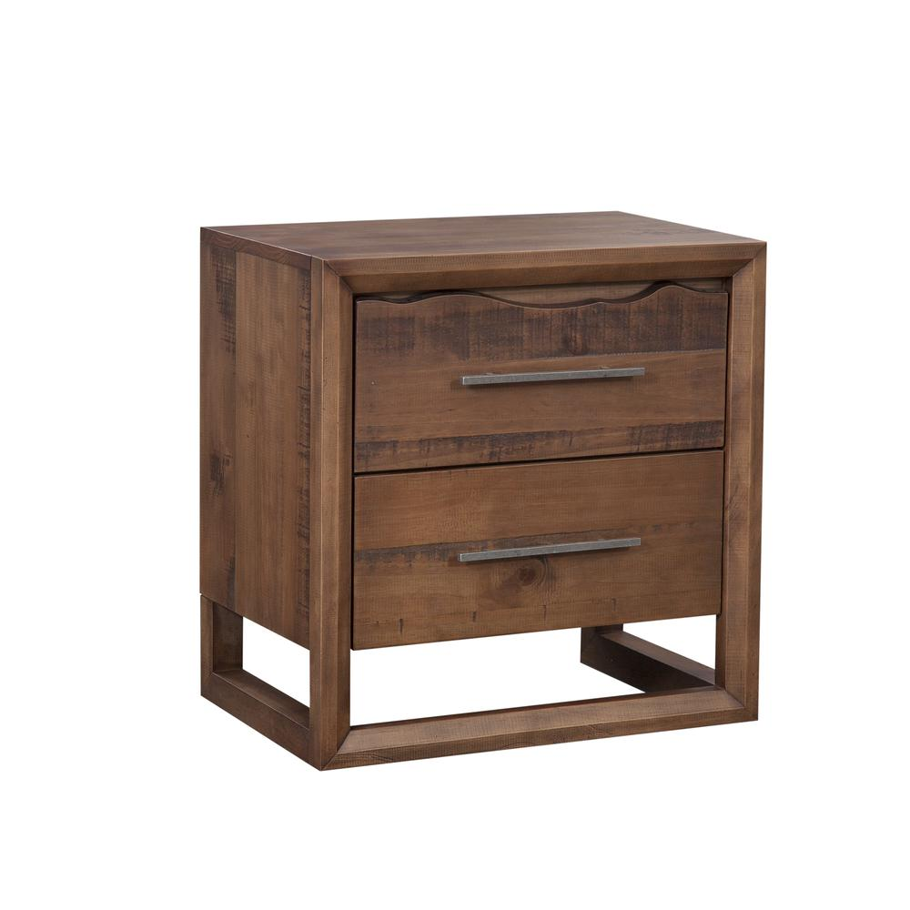 Start2Finish Lofton Nightstand with drawer and open shelf, wooden finish, ideal for bedroom storage and bedside organization.