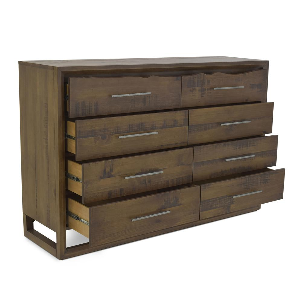 Start2Finish Lofton Eight Drawer Dresser with sleek wood finish and modern hardware, featuring eight spacious drawers.