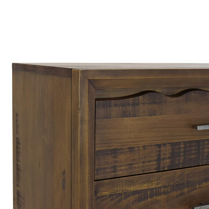 Start2Finish Lofton Drawer Chest with multiple drawers and sleek wood finish, ideal for bedroom storage.