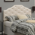 Silver PU Dawson Queen Headboard by Start2Finish, showcasing a modern furniture piece with a sleek, upholstered design.