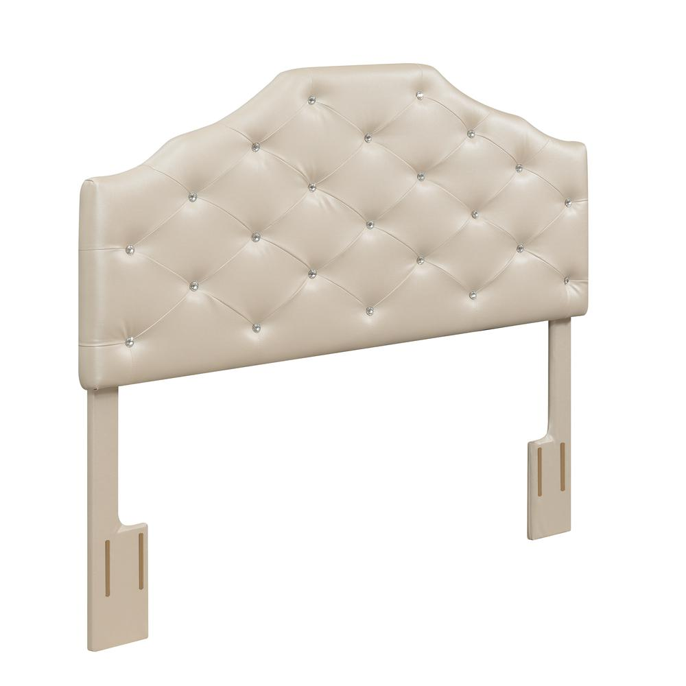 Silver PU Dawson Queen Headboard by Start2Finish, showcasing a modern upholstered furniture piece with a sleek design.