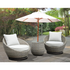 Start2Finish Adeline Wicker Patio 3-Pack with stylish woven wicker chairs and cushions for outdoor seating and relaxation.
