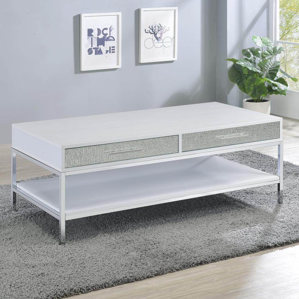 Start2Finish Mirage coffee table with a sleek, modern wooden design and smooth surface, ideal for living room decor.