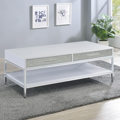 Start2Finish Mirage coffee table with a sleek, modern wooden design and smooth surface, ideal for living room decor.