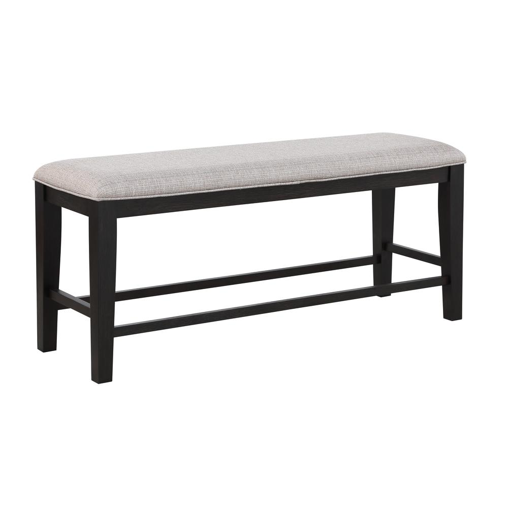 Start2Finish Halle counter chair with wooden legs and cushioned seat, ideal for kitchen or bar area seating.