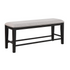 Start2Finish Halle counter chair with wooden legs and cushioned seat, ideal for kitchen or bar area seating.