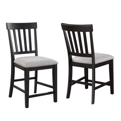Start2Finish Halle counter chair with a modern design, featuring a cushioned seat and sleek metal legs for stylish seating.
