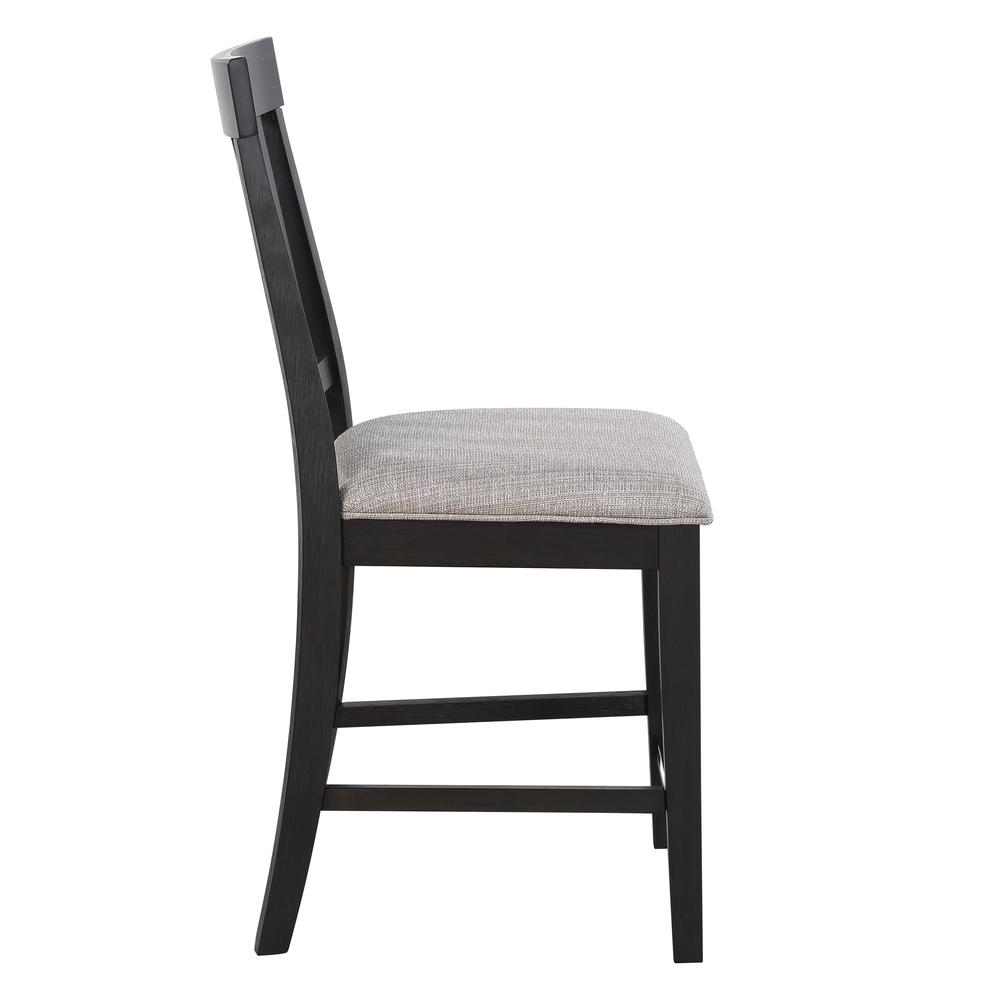 Start2Finish Halle Counter Chair with wooden legs and cushioned seat, ideal for kitchen or bar counter seating.