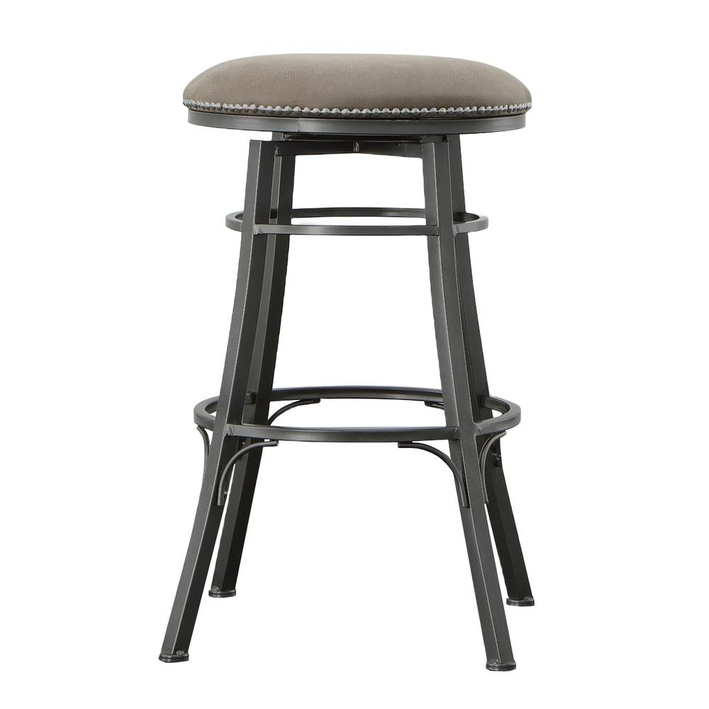 Start2Finish Bali 30-inch backless bar stool with wooden legs and woven seat, ideal for modern kitchen or bar area.
