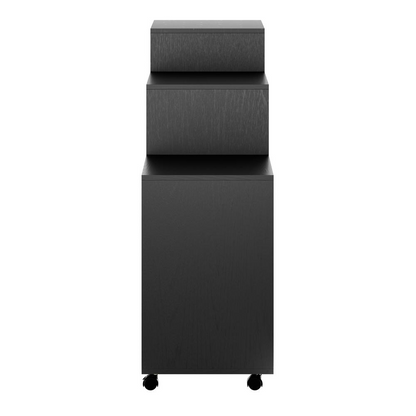 Start2Finish Halifax 3-Pc Black Storage Cabinet Set with multiple drawers, ideal for organizing home or office spaces.