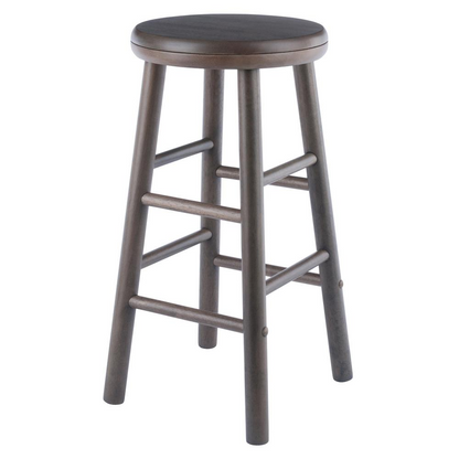 Shelby 2-piece swivel seat counter stool set in oyster gray with cushioned seats and modern design, by Start2Finish.