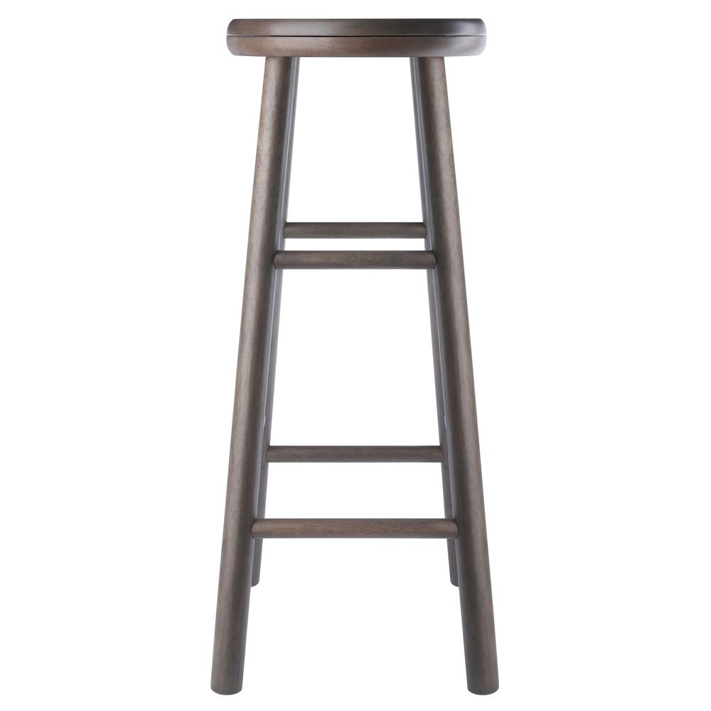 Shelby 2-piece swivel seat bar stool set by Start2Finish in oyster gray with cushioned seats and modern design.