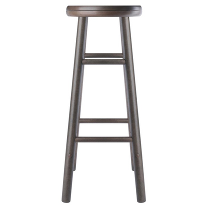Shelby 2-piece swivel seat bar stool set by Start2Finish in oyster gray with modern design and padded seats.