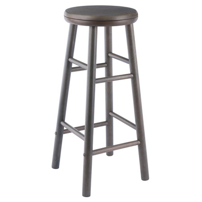 Shelby 2-piece swivel bar stool set by Start2Finish with oyster gray cushioned seats and sleek metal bases.