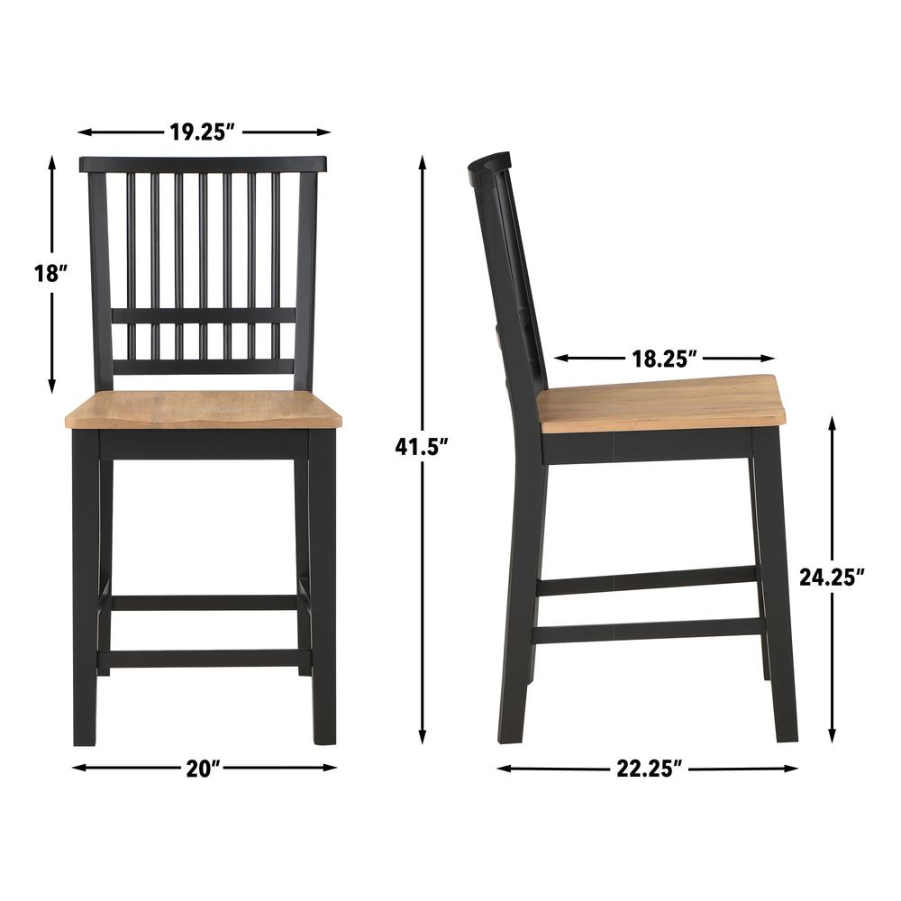 Magnolia Counter Chair by Start2Finish featuring a wooden frame and cushioned seat for comfortable dining or kitchen seating.