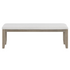Start2Finish Lily Dining Bench with wooden frame and cushioned seat, ideal for kitchen or dining room seating.