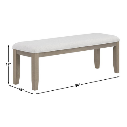 Start2Finish Lily dining bench with wooden seat and metal legs, designed for kitchen or dining room seating.