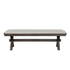 Black Riverdale Bench by Start2Finish, showing a sturdy wooden seating with a sleek black finish and simple design.
