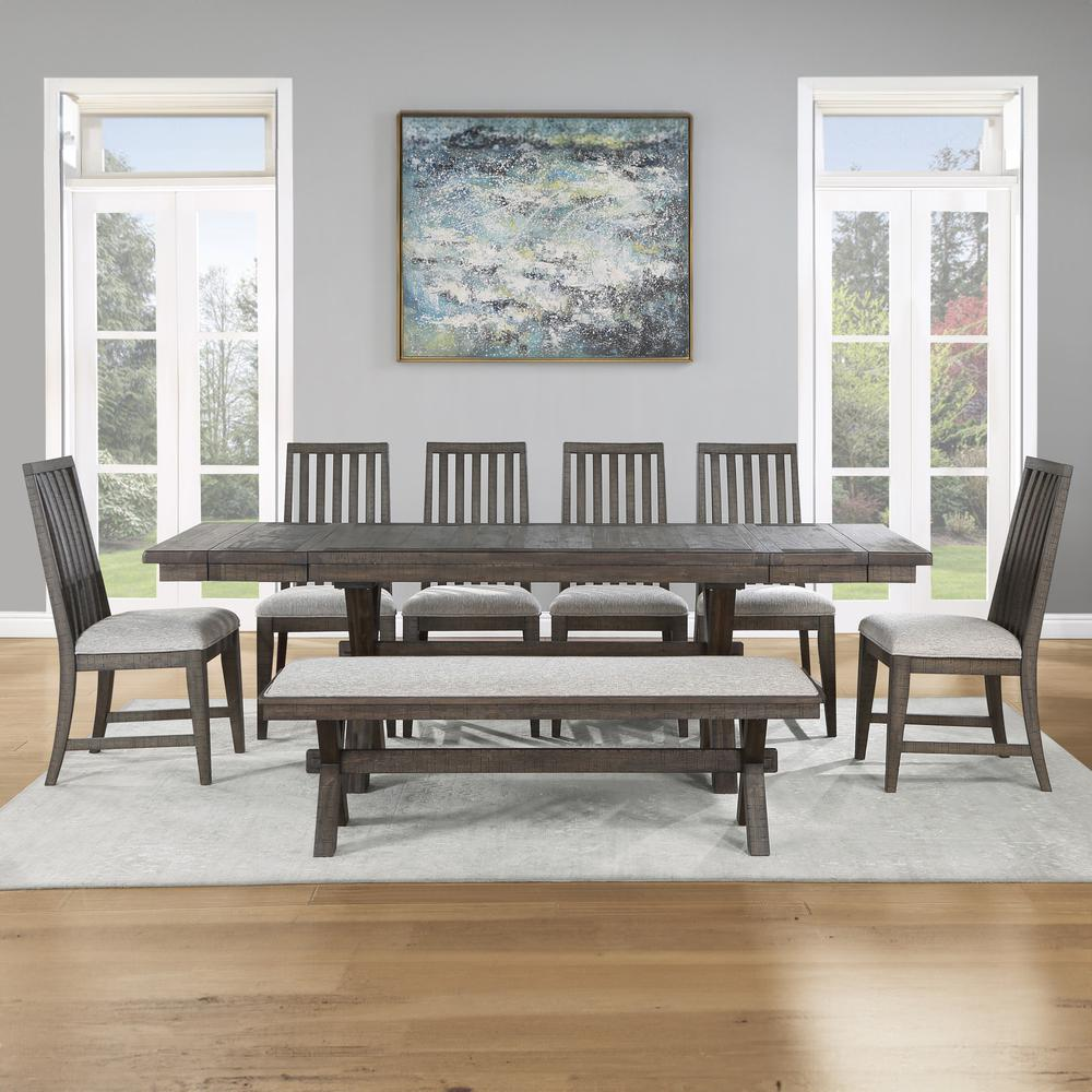 Black Riverdale Bench by Start2Finish with a sleek wooden seat and sturdy metal legs for stylish seating.