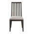 Black Riverdale side chair by Start2Finish, featuring a modern furniture design with a sleek, comfortable seat and sturdy legs.