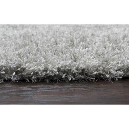 Start2Finish 8x10 hand-tufted rectangle rug with intricate pattern and plush texture in neutral tones for living room decor.