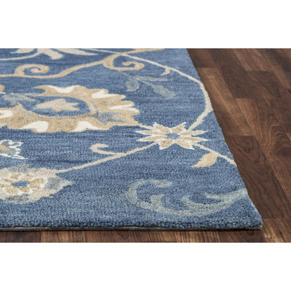 Hand tufted wool rug in 8x10 feet with a cut pile design, featuring a soft, textured surface in neutral tones from Start2Finish.