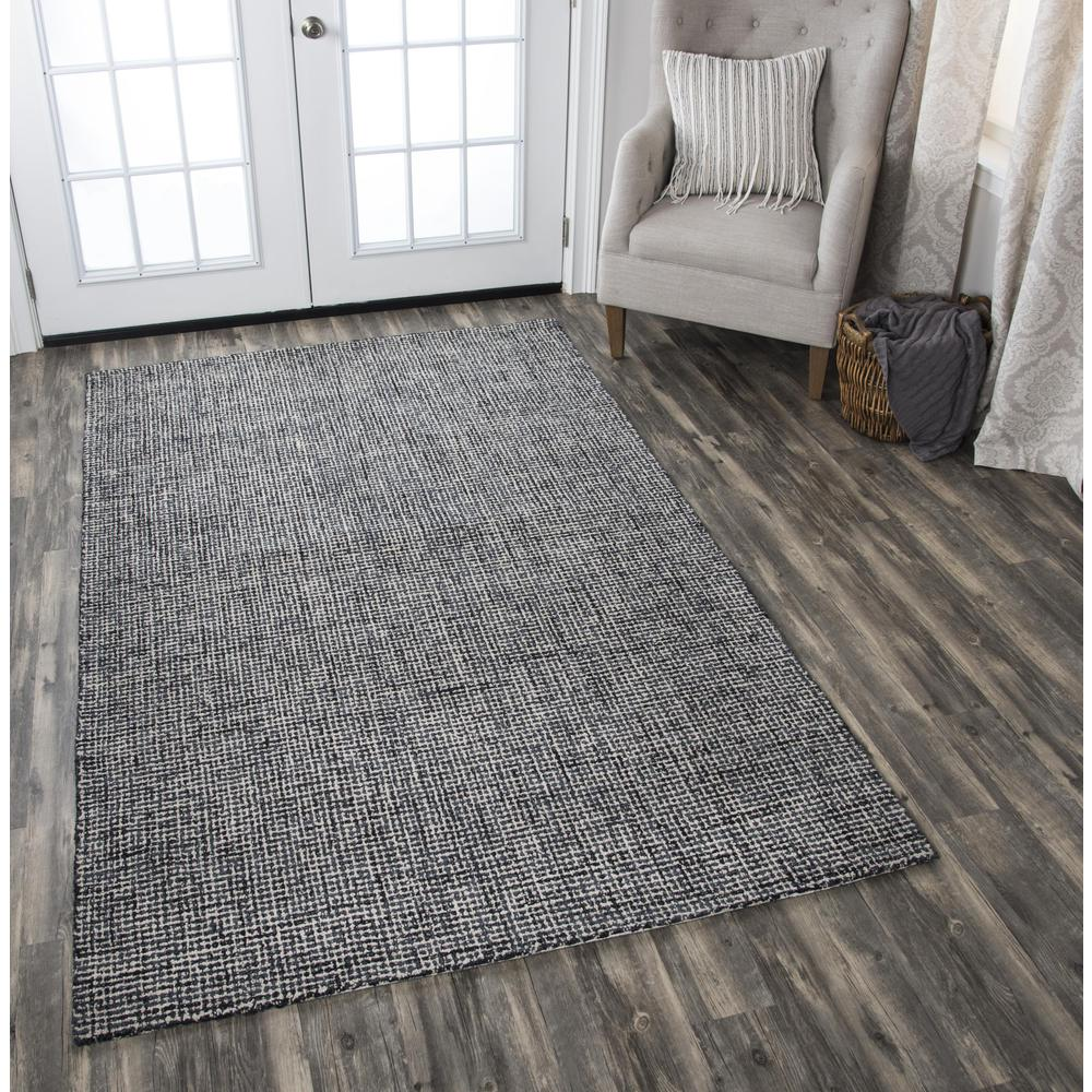 Hand tufted loop pile wool rug, 5x8 feet, in neutral tones, from Start2Finish, showcasing soft texture and durable craftsmanship.