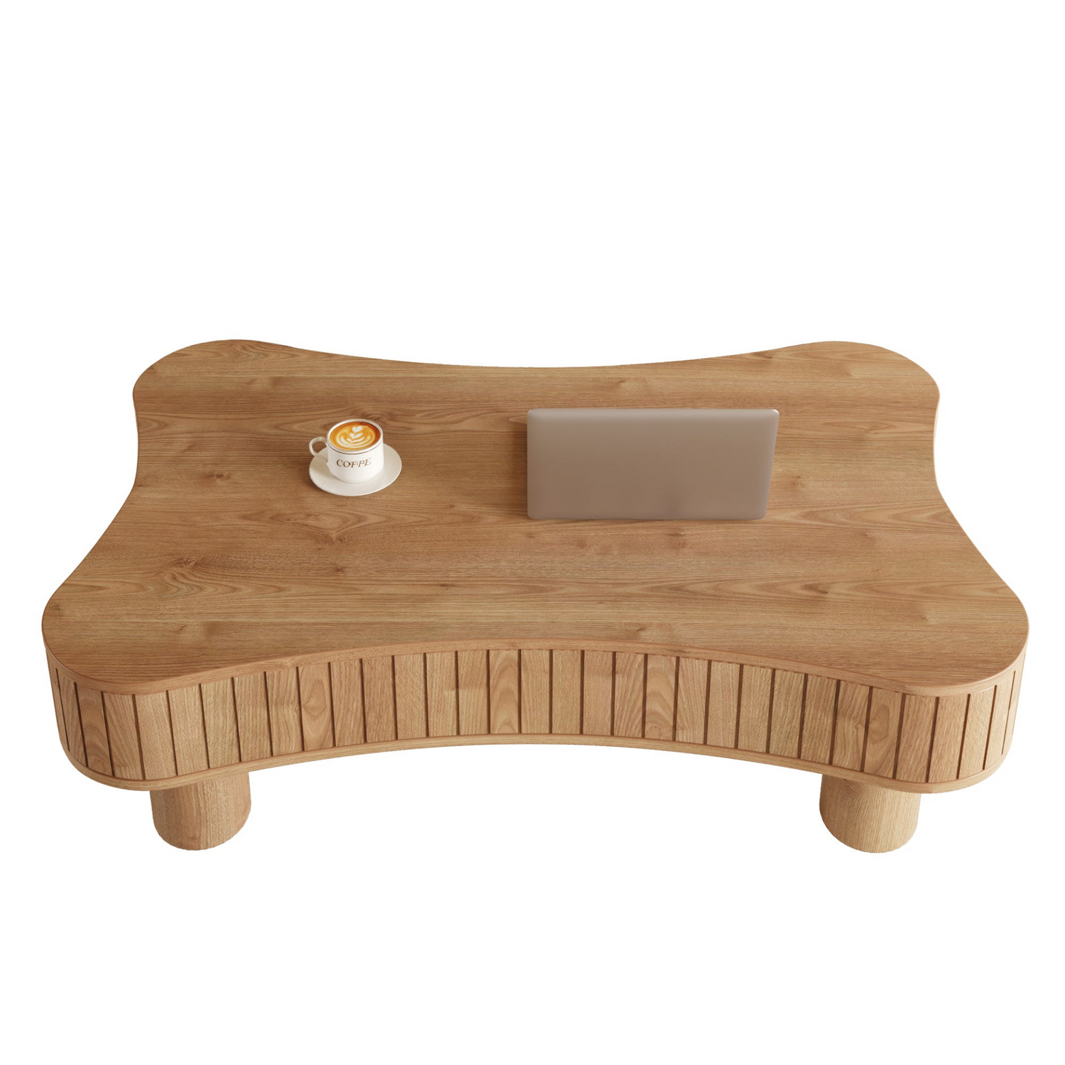 Light brown MDF and black metal coffee table with lift-top storage, ideal for living room furniture from Start2Finish.