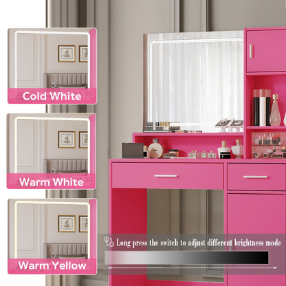 Black and rose pink wall mirror with particle board frame, ideal for entryway, bathroom, or bedroom wall décor, by Start2Finish.
