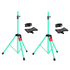 Pair of Start2Finish 54-inch heavy-duty adjustable speaker stands for PA, DJ, and studio monitors with tripod design